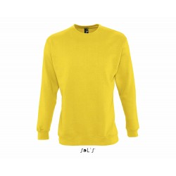 Sweat col rond unisexe jaune