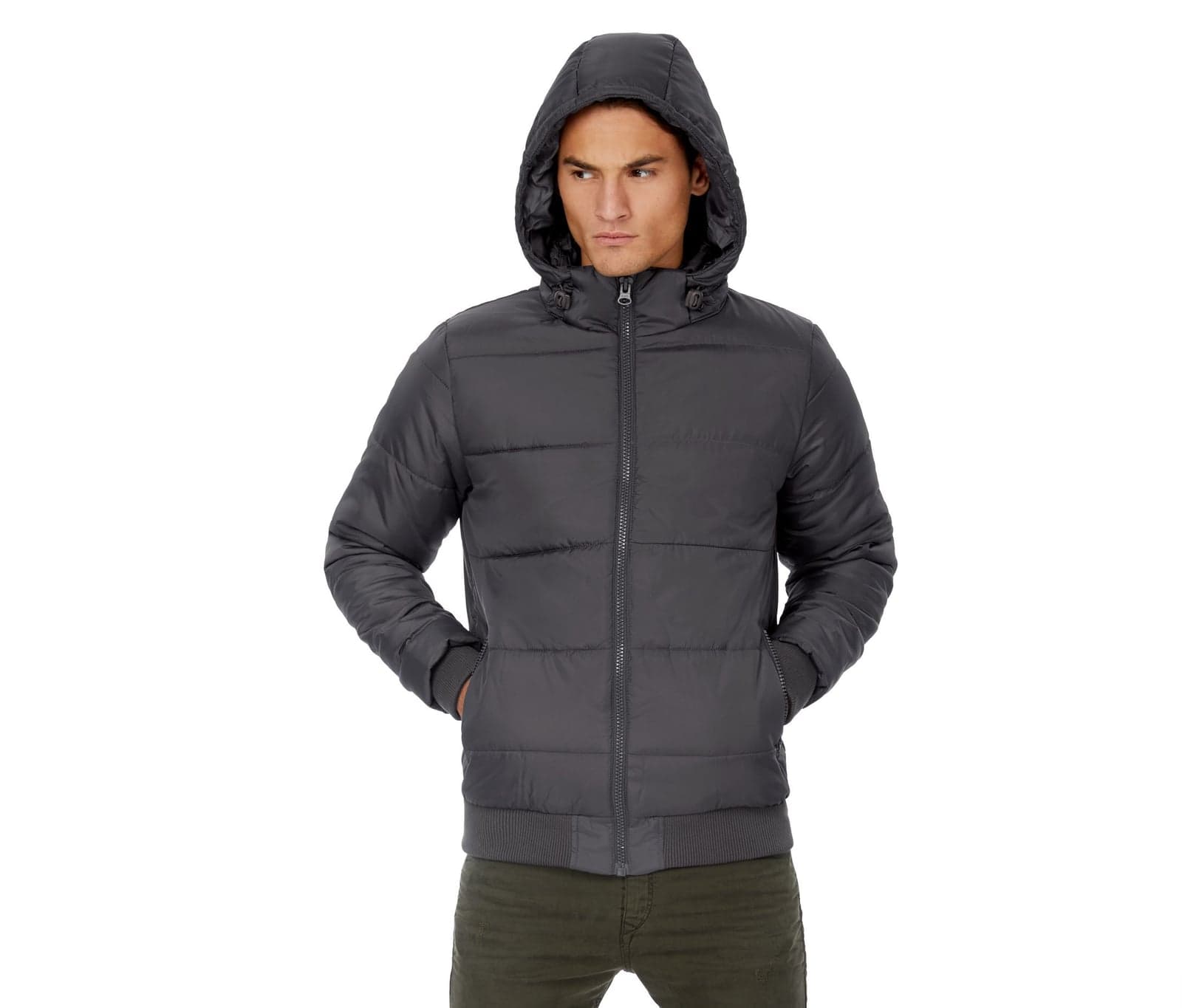 Doudoune à capuche homme — B&C Superhood