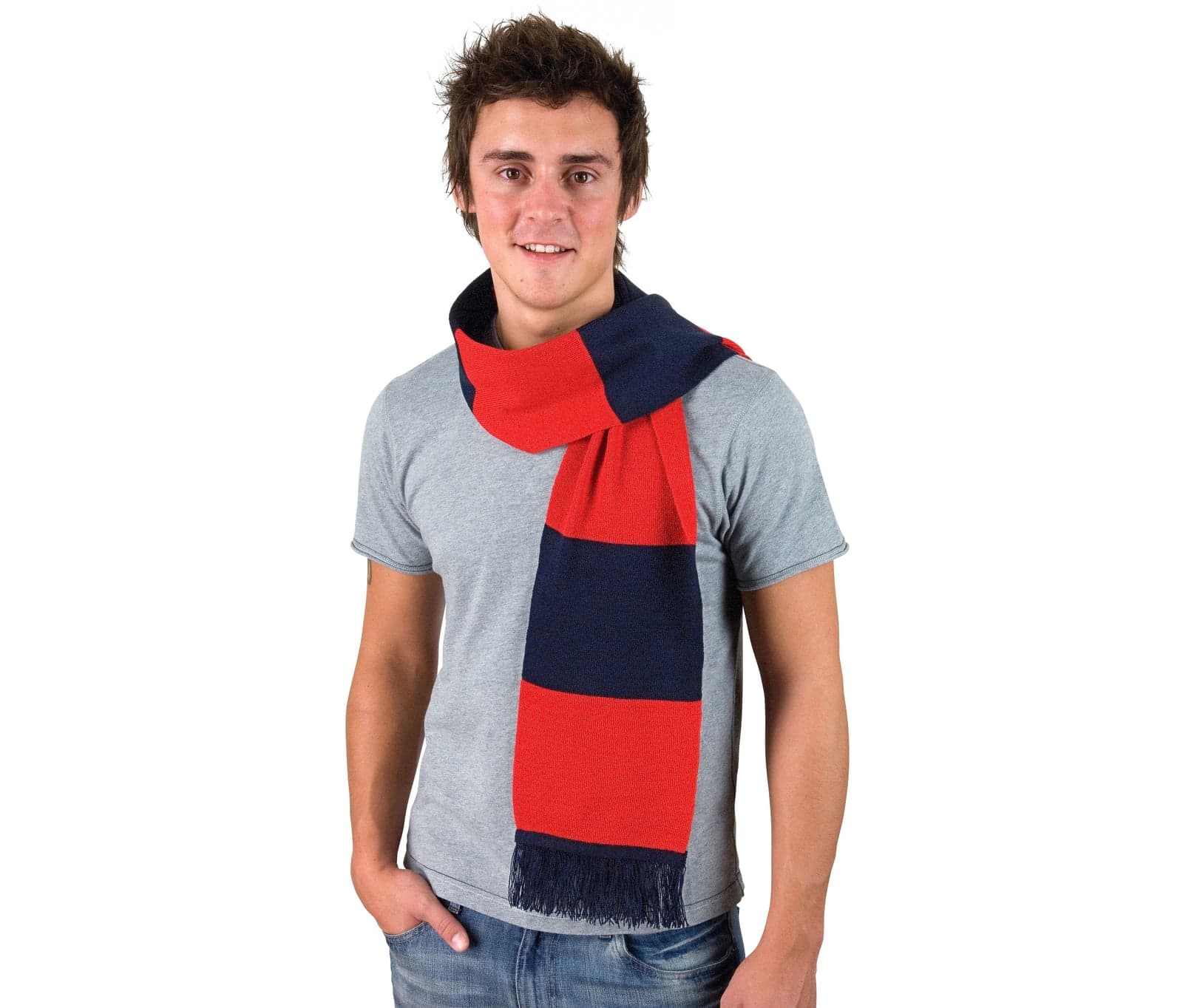 Écharpe supporter bicolore — Result