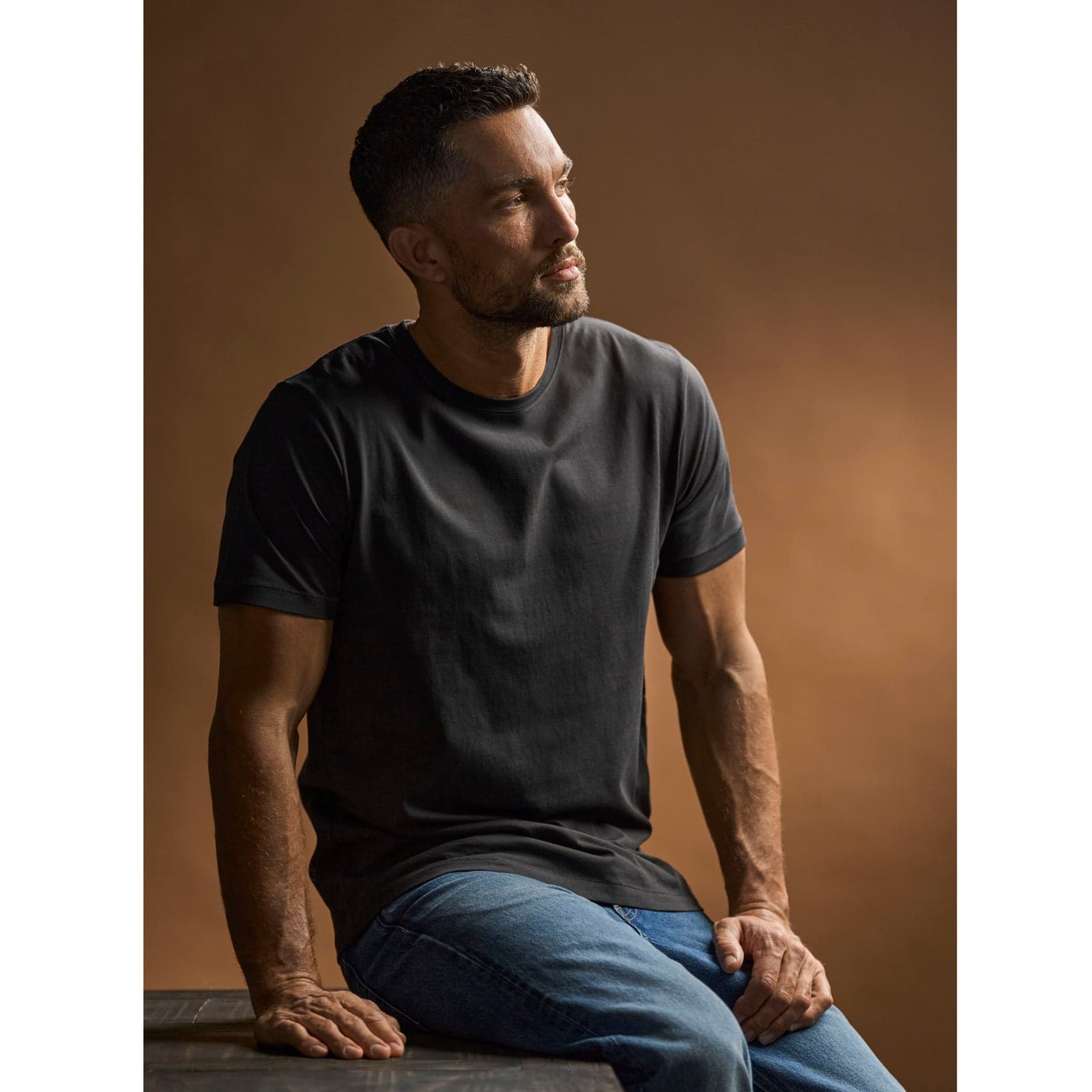 T-shirt col rond coton bio homme — Tee Jays