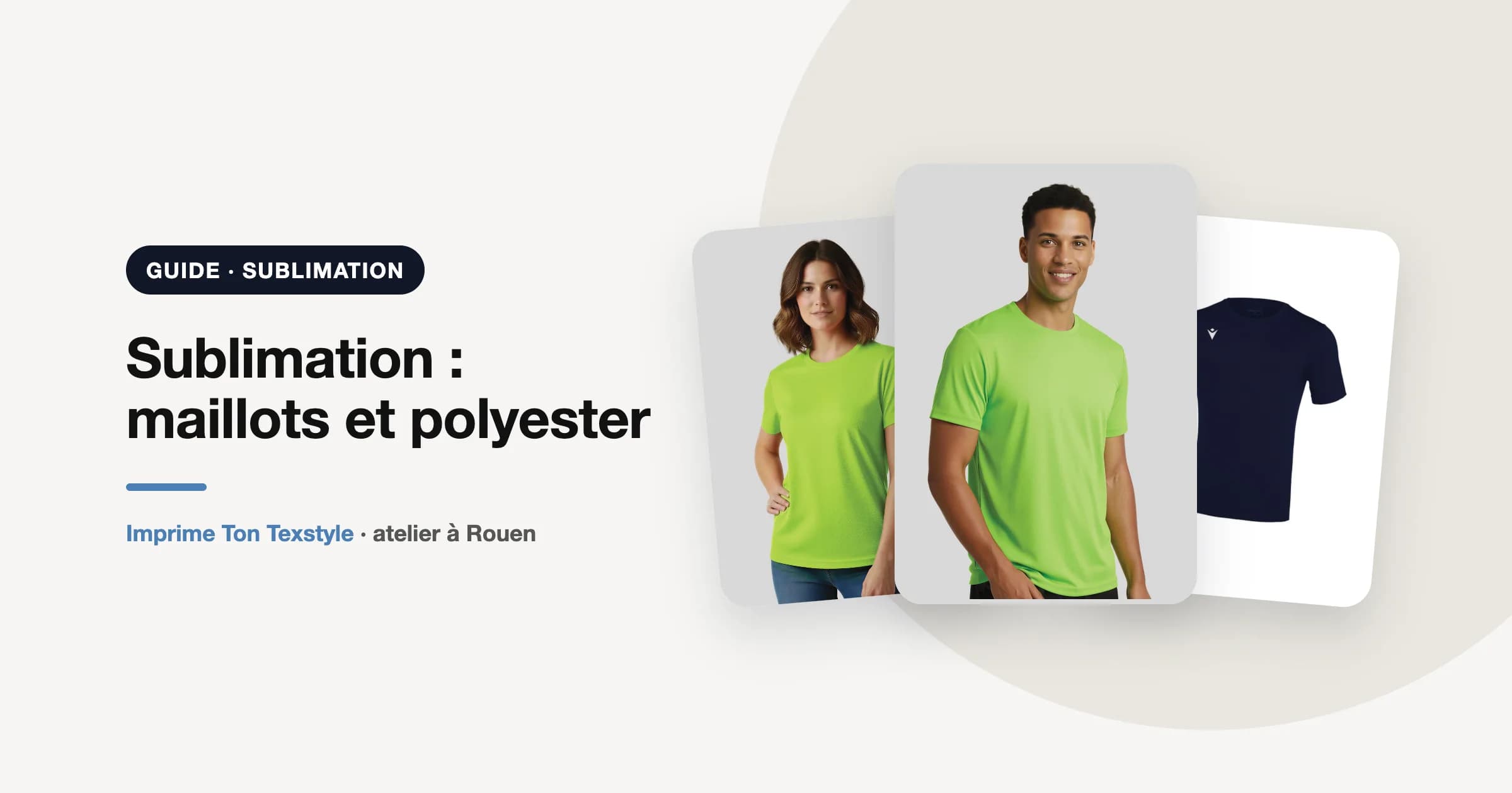 Maillots et t-shirts de sport en polyester, adaptés à la sublimation