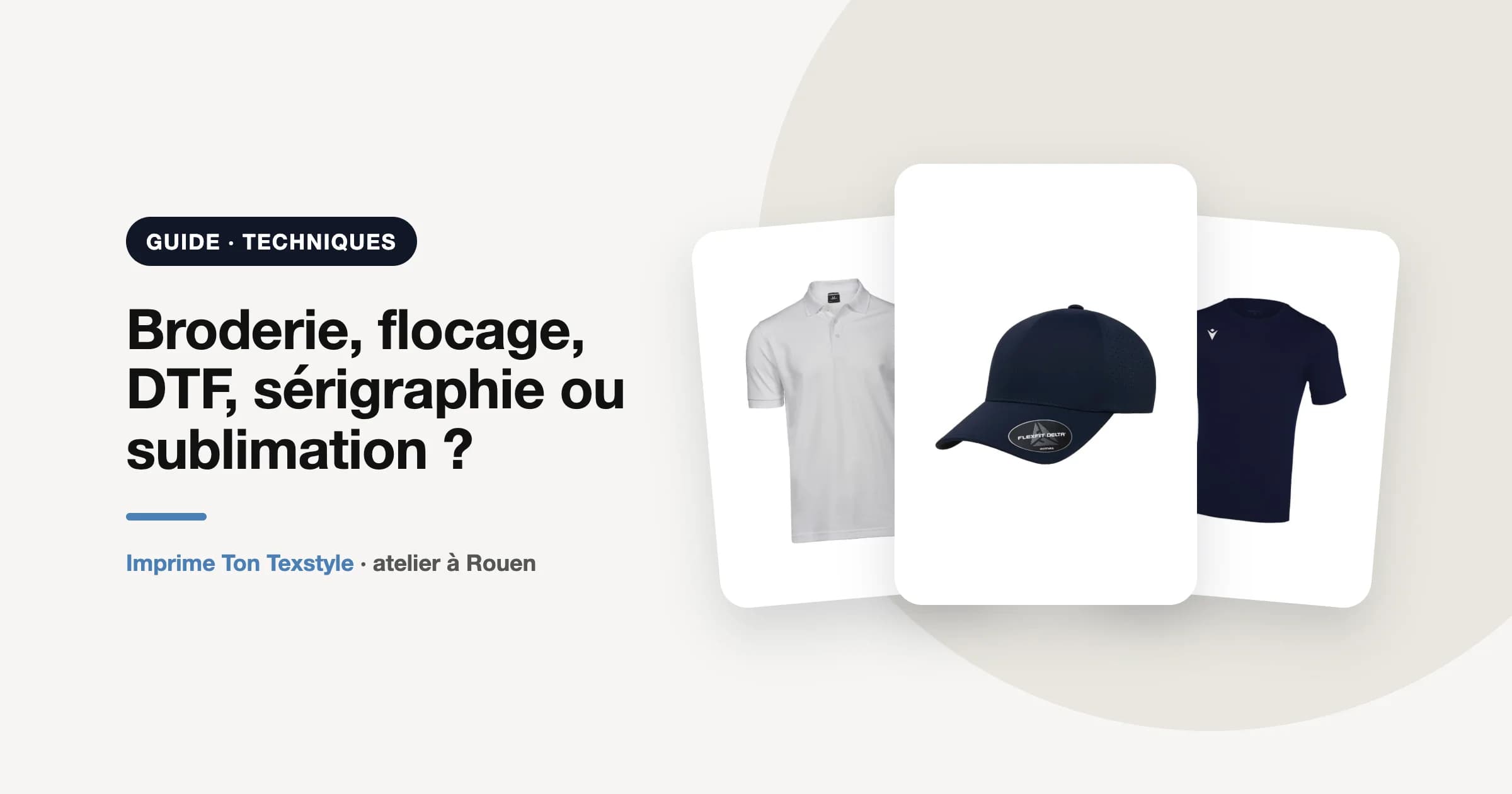 Polo, casquette et maillot de sport personnalisables : à chaque textile sa technique de marquage