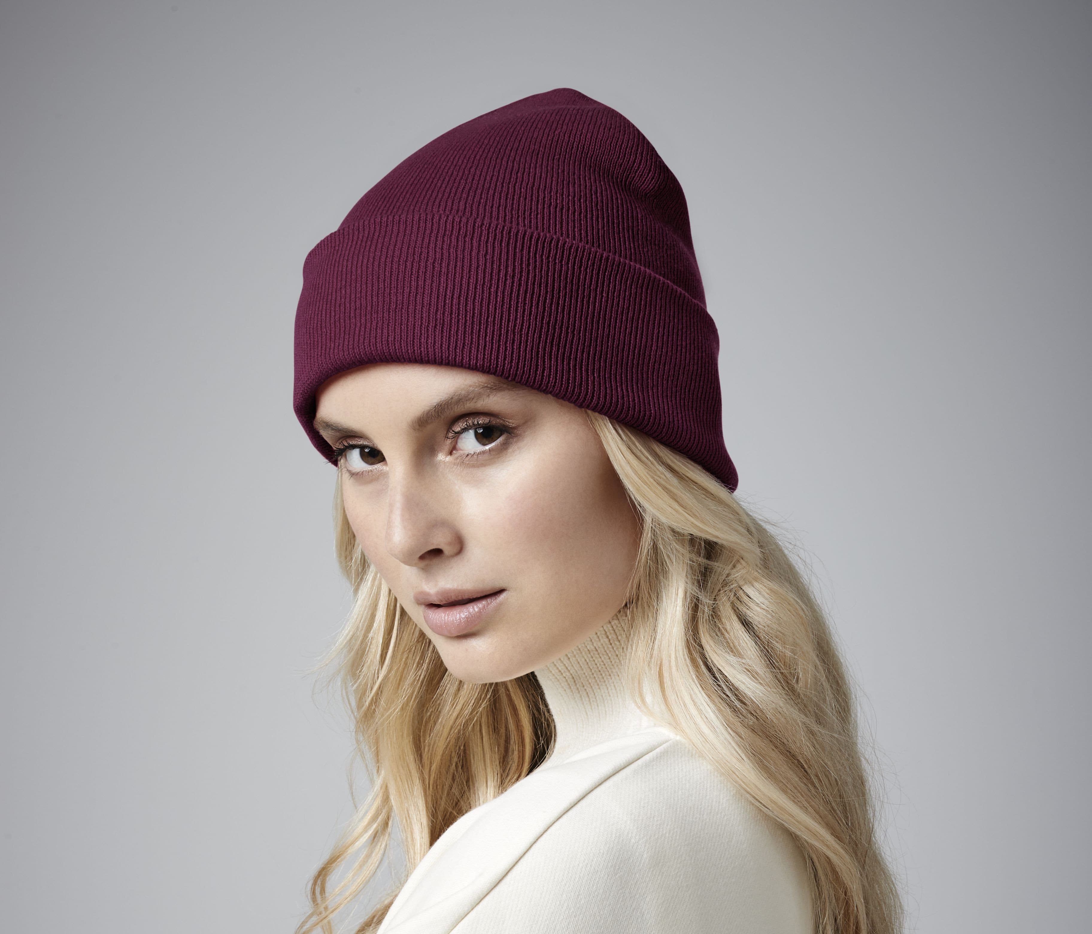 Bonnet à revers coton bio