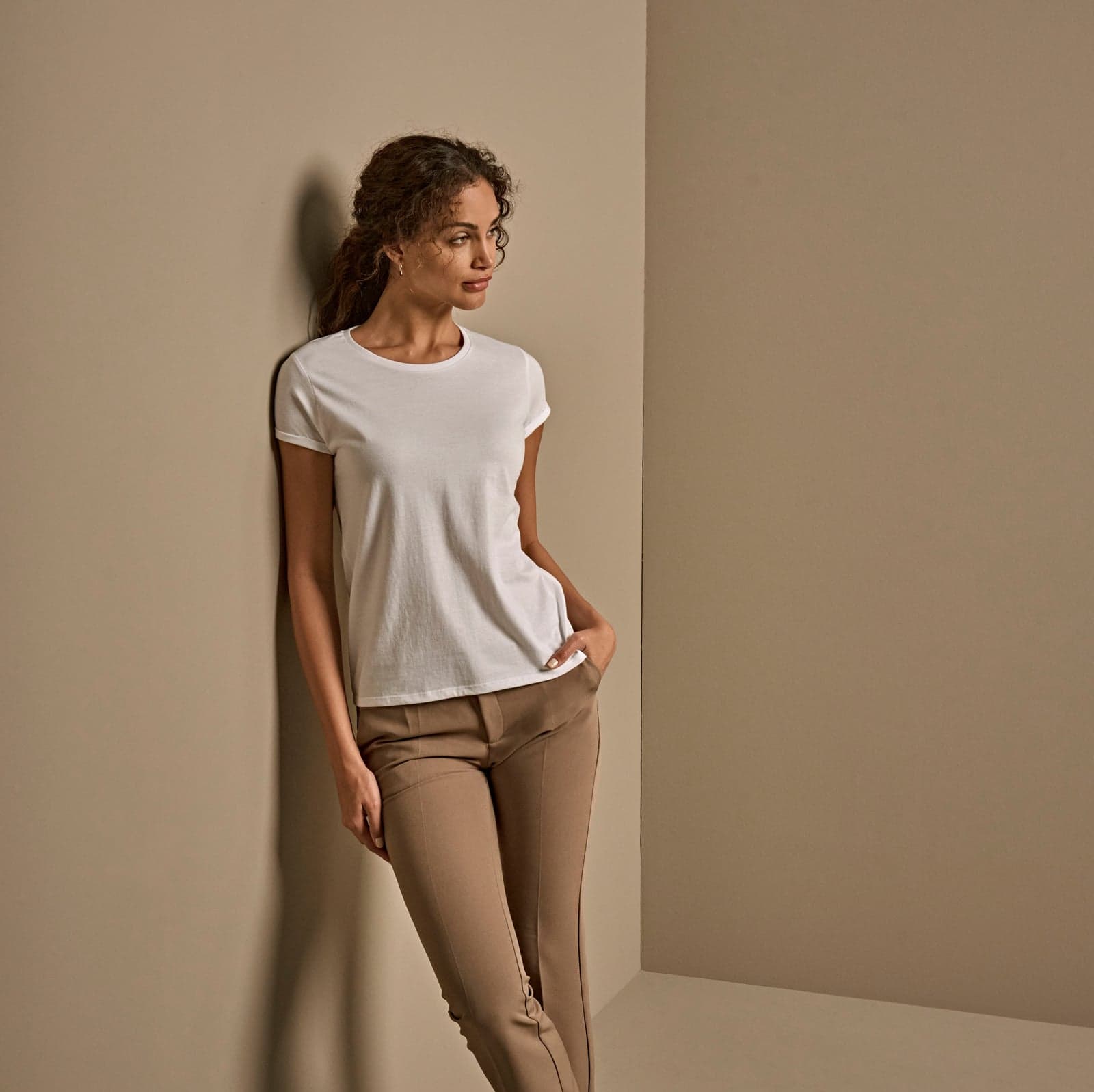 T-shirt manches retroussables femme — Tee Jays