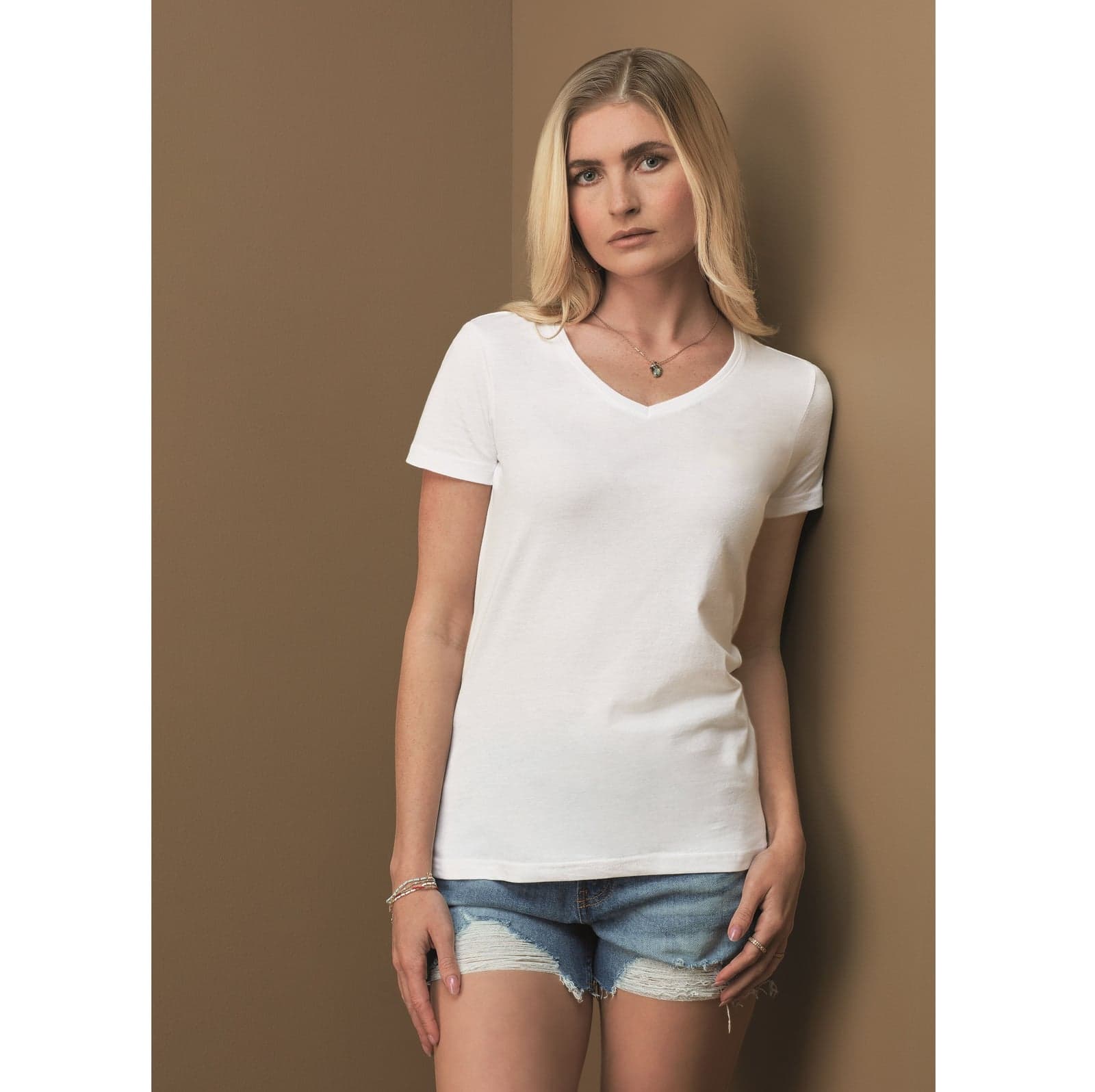 T-shirt col V classique femme — Stedman