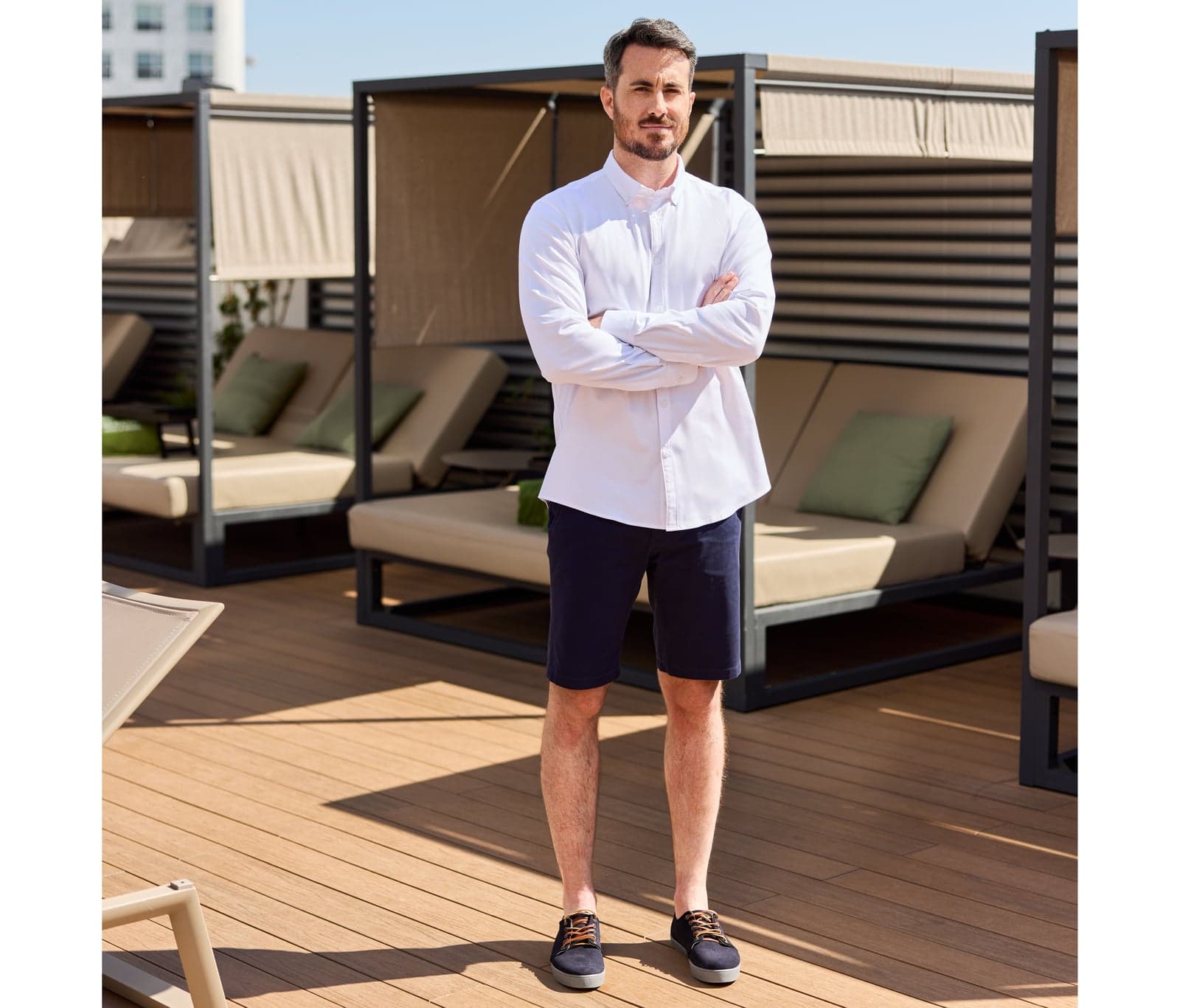 Bermuda chino stretch unisexe — Velilla