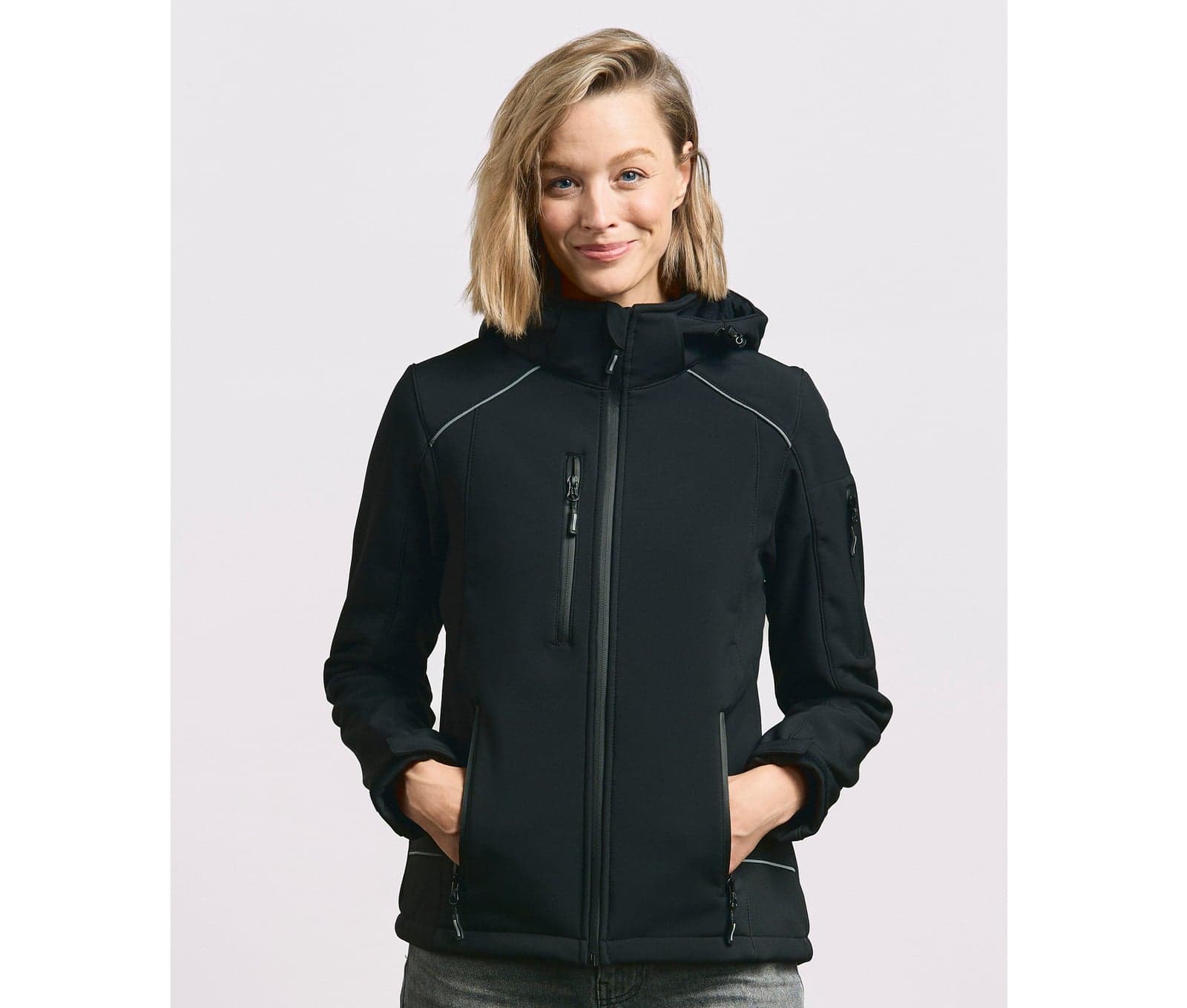 Veste softshell chaude à capuche femme — Promodoro