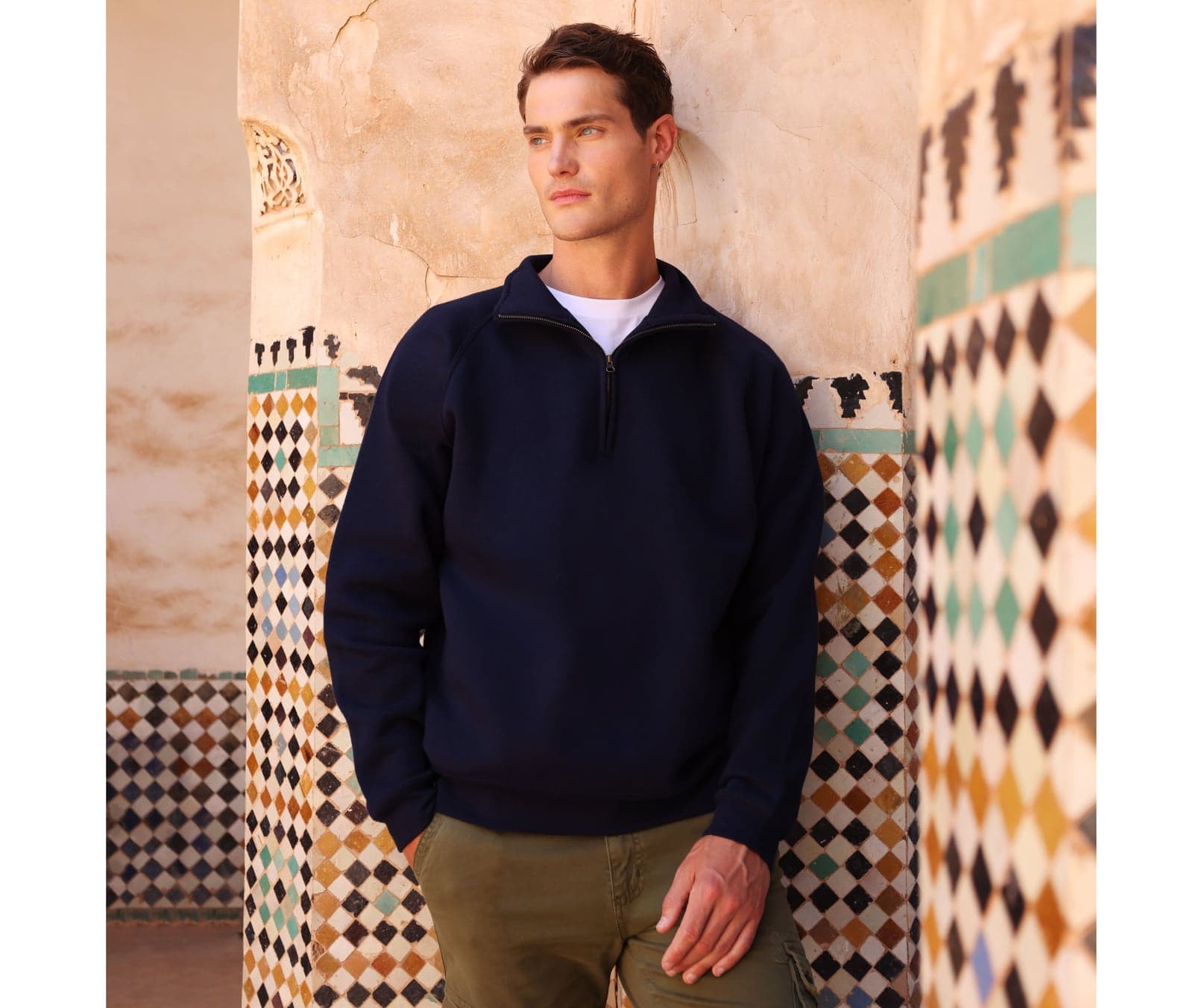 Sweat col zippé Iconic 300 — Fruit of the Loom