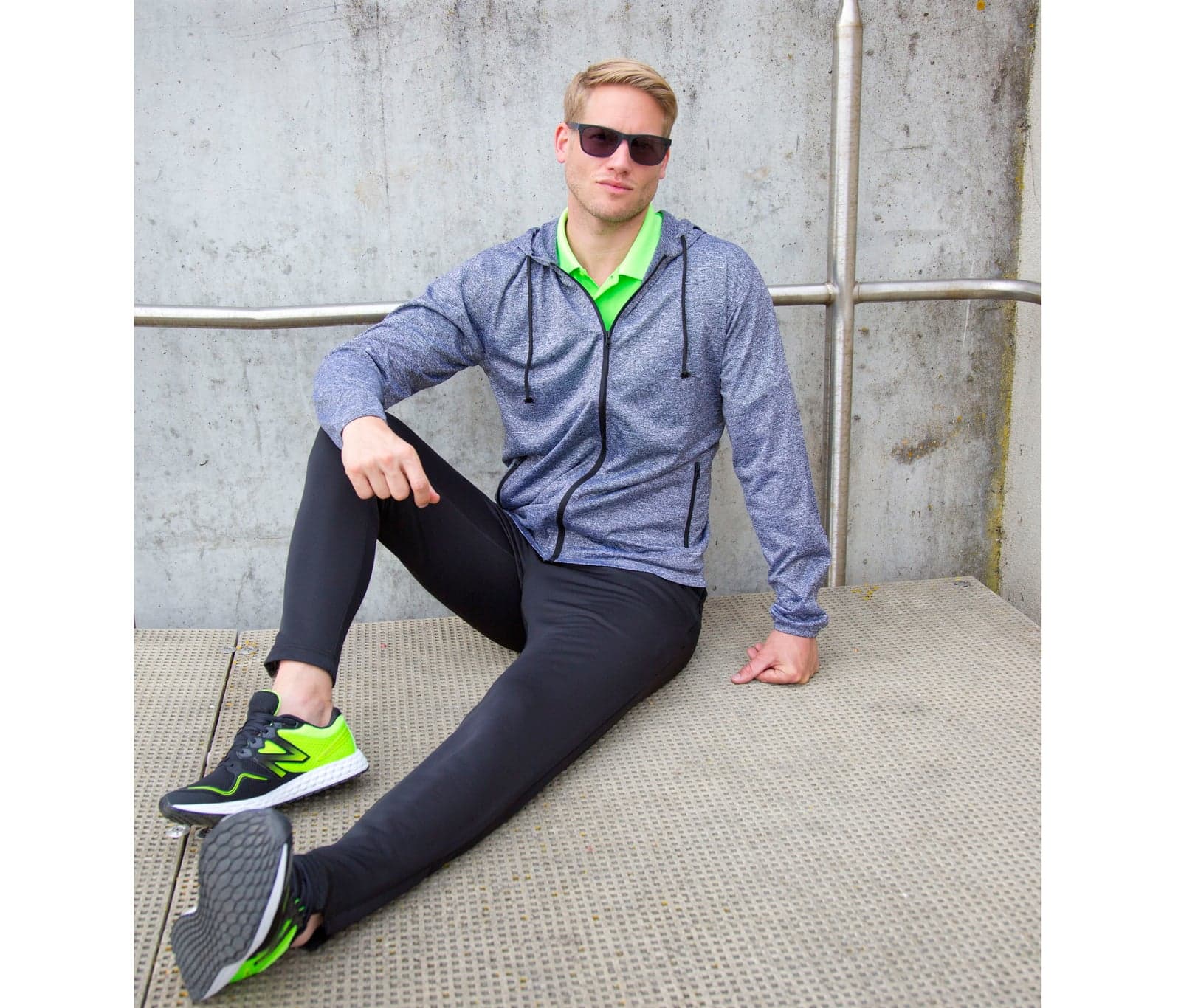 Jogging ajusté polyester homme
