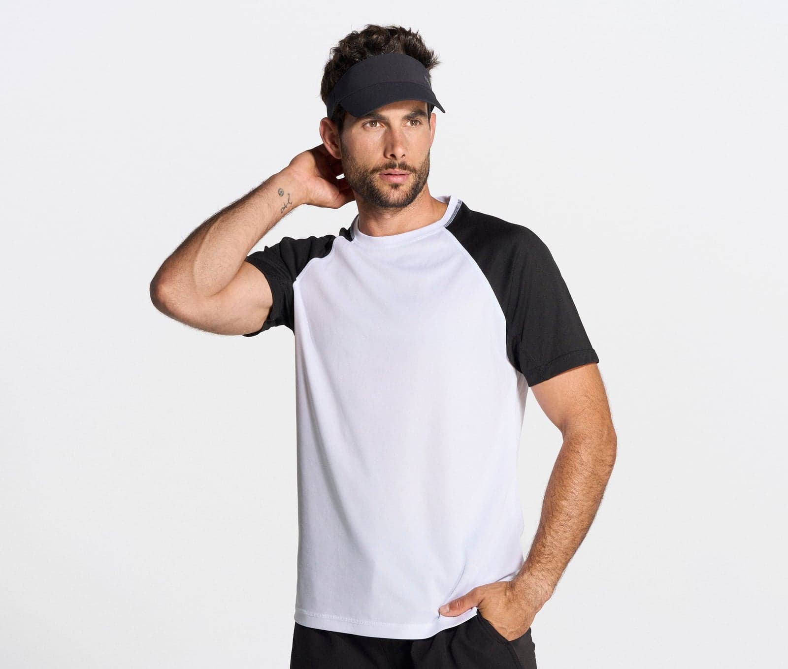 T-shirt de sport manches raglan contrastées homme — JHK
