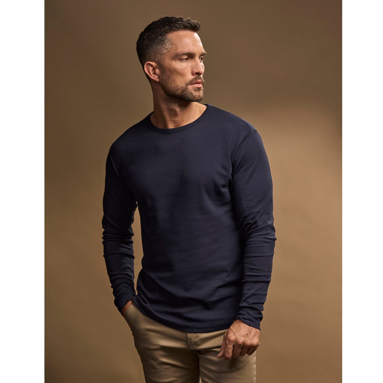 T-shirt manches longues maille interlock homme — Tee Jays